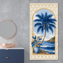 Tropical Oasis Blue Dreaming - NicheCanvas