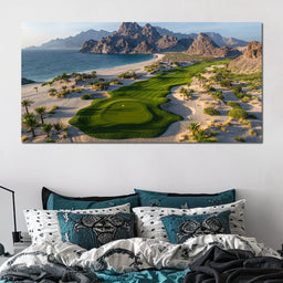 Serenity Greens by the Sea - NicheCanvas