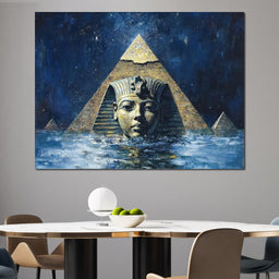 Pharaoh's Timeless Reflection - NicheCanvas