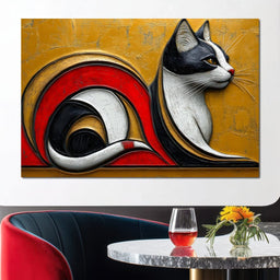 Golden Whiskers Symphony - NicheCanvas