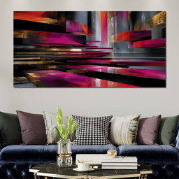 Vibrant Rhythms of Reflection - NicheCanvas