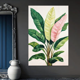 Tropical Leaf Symphony - NicheCanvas