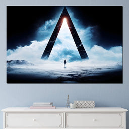 Ascending Through Celestial Mists - NicheCanvas