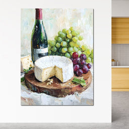 Wine and Cheese Delight - NicheCanvas