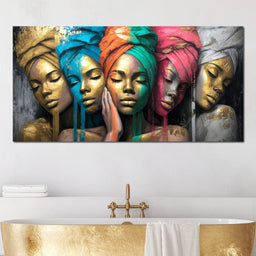 Golden Reverie Sisterhood - NicheCanvas