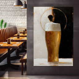 Golden Beer Against the Divide - NicheCanvas
