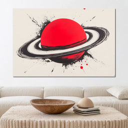 Planetary Vortex Saturn - NicheCanvas