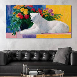 Polar Tranquility with Blooms - NicheCanvas