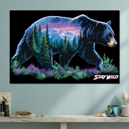 Mountain Spirit Bear Journey - NicheCanvas