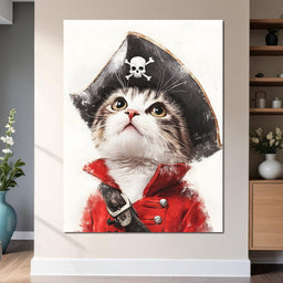Feline Pirate Adventure - NicheCanvas