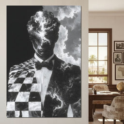 Cosmic Checkmate of Stardust Mind - NicheCanvas