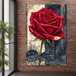 Gilded Petals On Divided Ground - NicheCanvas