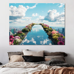  Pool on top of the World - NicheCanvas