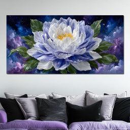 Starlit Peony Luminescence - NicheCanvas