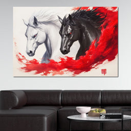 Phantom Rush of Equines - NicheCanvas