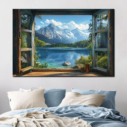 Alpine Serenity Vista - NicheCanvas