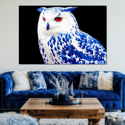 Sapphire Stare Nocturne - NicheCanvas