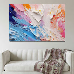 Radiant Impasto Color Surge - NicheCanvas
