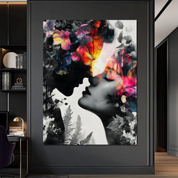 Floral Kiss of Dawnfire - NicheCanvas