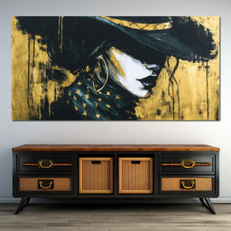 Golden Midnight Femme Shadow - NicheCanvas