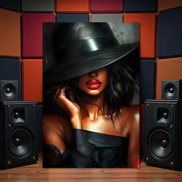 Dark Allure Under the Brim - NicheCanvas