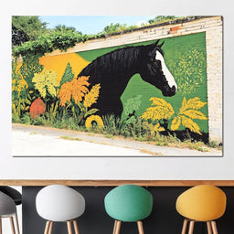 Street Art - Equestrian Elegance - NicheCanvas
