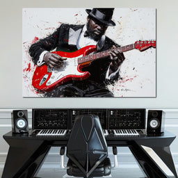 Electric Rhythm Portrait - NicheCanvas