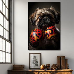 Pugilist Pooch - NicheCanvas