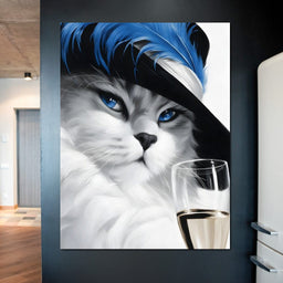 Glamour Feline Elegance - NicheCanvas