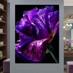 Violet Petal Radiance Macro - NicheCanvas