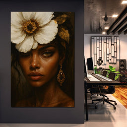 Golden Petals Enigma - NicheCanvas