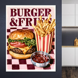 Midnight Snack At The Retro Diner - NicheCanvas