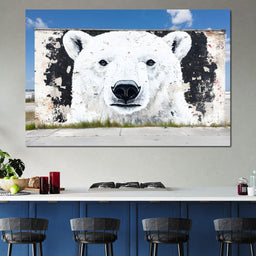 Street Art - Polar Bear - NicheCanvas