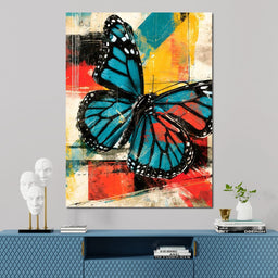 Fragmented Flight Of The Radiant Monarch - NicheCanvas