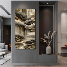 Gilded Rivers Of Lost Time - NicheCanvas