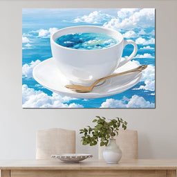Cup of Clouds Sky Dream - NicheCanvas