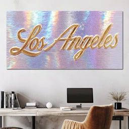 Golden Dreams of LA Sunset - NicheCanvas