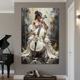 Harmony in Ivory - Johanjjf - NicheCanvas