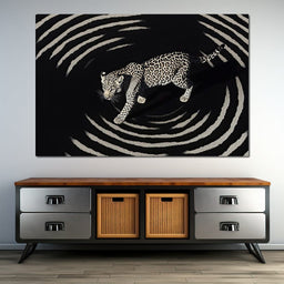 Leopard In Radiant Echoes - NicheCanvas