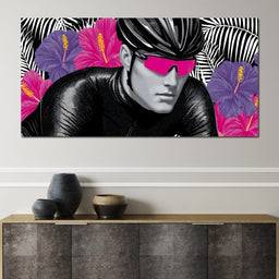 Tropical Cyclist Neon Momentum - NicheCanvas