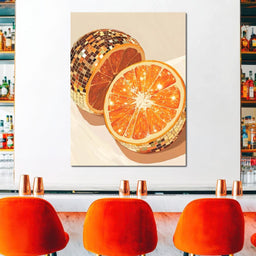 Sparkling Citrus Disco Slice - NicheCanvas