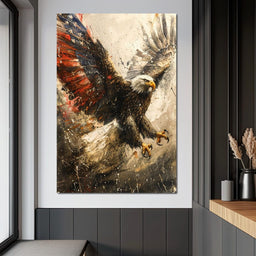 Patriot's Pride: The Eagle's Essence - NicheCanvas