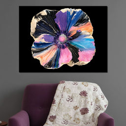 Gilded Petals Of A Midnight Garden - NicheCanvas