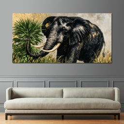 Silent Monarch of the Gilded Savanna - NicheCanvas