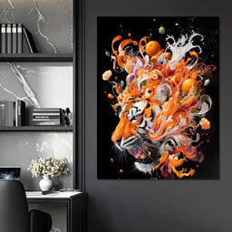 Citrus Storm Tiger Awakening - NicheCanvas