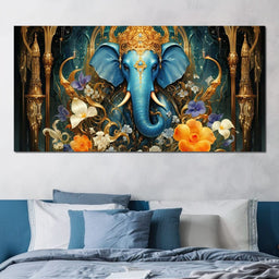 Radiant Majesty of the Elephant - NicheCanvas