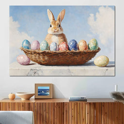 Easter Bunny Dreams Basket - NicheCanvas