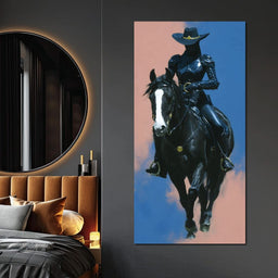 Night Rider of Midnight Steel - NicheCanvas