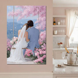 Wedding Vows Under Blossom Skies - NicheCanvas