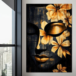 Golden Petals Tranquility - NicheCanvas